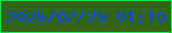 文字の大きさ：5、枠の色：15e148、背景の色：326519、文字の色：0246f4 無料ブログパーツのブログ時計