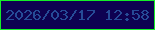 文字の大きさ：3、枠の色：15ee28、背景の色：0e0251、文字の色：264b97 無料ブログパーツのブログ時計