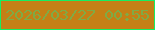 文字の大きさ：3、枠の色：15ee62、背景の色：c48016、文字の色：7fab45 無料ブログパーツのブログ時計