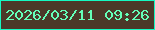 文字の大きさ：1、枠の色：15f8c2、背景の色：4b3829、文字の色：64ffb8 無料ブログパーツのブログ時計