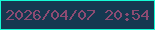 文字の大きさ：1、枠の色：15f9d4、背景の色：153850、文字の色：8c4b72 無料ブログパーツのブログ時計