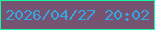 文字の大きさ：1、枠の色：15fb9f、背景の色：765370、文字の色：36a5e1 無料ブログパーツのブログ時計