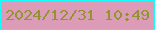 文字の大きさ：4、枠の色：15fdfc、背景の色：dc9cb8、文字の色：909533 無料ブログパーツのブログ時計