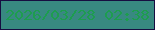 文字の大きさ：4、枠の色：160d41、背景の色：388981、文字の色：1d9d4f 無料ブログパーツのブログ時計