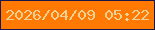 文字の大きさ：5、枠の色：16194b、背景の色：ff7903、文字の色：edd195 無料ブログパーツのブログ時計