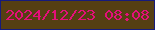 文字の大きさ：1、枠の色：161b7c、背景の色：553f13、文字の色：e4107a 無料ブログパーツのブログ時計