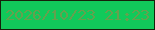文字の大きさ：5、枠の色：16210a、背景の色：11c95a、文字の色：64a14e 無料ブログパーツのブログ時計