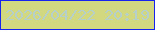 文字の大きさ：2、枠の色：1623ee、背景の色：d1d880、文字の色：b6cfc9 無料ブログパーツのブログ時計