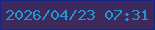 文字の大きさ：3、枠の色：162686、背景の色：3d295c、文字の色：2494d3 無料ブログパーツのブログ時計