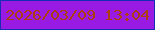 文字の大きさ：4、枠の色：162cb4、背景の色：991ae3、文字の色：af3d12 無料ブログパーツのブログ時計
