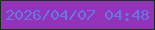 文字の大きさ：4、枠の色：163215、背景の色：9433b9、文字の色：6179e2 無料ブログパーツのブログ時計