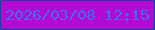 文字の大きさ：3、枠の色：1642a3、背景の色：b30ad3、文字の色：416df0 無料ブログパーツのブログ時計