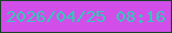 文字の大きさ：3、枠の色：164327、背景の色：d24ee9、文字の色：36c5bb 無料ブログパーツのブログ時計