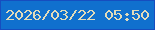 文字の大きさ：5、枠の色：164dbf、背景の色：1070ce、文字の色：e1dbba 無料ブログパーツのブログ時計