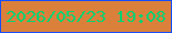 文字の大きさ：3、枠の色：164efb、背景の色：db803b、文字の色：0ad070 無料ブログパーツのブログ時計
