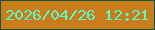 文字の大きさ：2、枠の色：165239、背景の色：c87f1b、文字の色：5bf8c7 無料ブログパーツのブログ時計