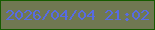 文字の大きさ：5、枠の色：165b00、背景の色：707852、文字の色：576be2 無料ブログパーツのブログ時計
