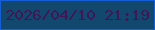 文字の大きさ：5、枠の色：165ed8、背景の色：12486e、文字の色：3d1756 無料ブログパーツのブログ時計