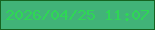 文字の大きさ：5、枠の色：166321、背景の色：41b378、文字の色：2ed755 無料ブログパーツのブログ時計