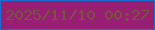 文字の大きさ：2、枠の色：166fd0、背景の色：971e72、文字の色：76563c 無料ブログパーツのブログ時計