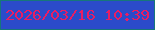 文字の大きさ：5、枠の色：16777a、背景の色：2b4bca、文字の色：e91d63 無料ブログパーツのブログ時計