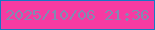 文字の大きさ：1、枠の色：1678c5、背景の色：f63ba2、文字の色：828bb2 無料ブログパーツのブログ時計