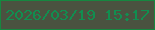 文字の大きさ：2、枠の色：168740、背景の色：4a5240、文字の色：118e50 無料ブログパーツのブログ時計