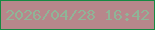 文字の大きさ：2、枠の色：168a42、背景の色：b7878b、文字の色：8fb597 無料ブログパーツのブログ時計