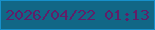文字の大きさ：4、枠の色：1690cb、背景の色：116786、文字の色：611e68 無料ブログパーツのブログ時計