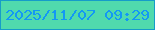 文字の大きさ：5、枠の色：169cc9、背景の色：50daad、文字の色：1398f4 無料ブログパーツのブログ時計