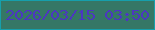 文字の大きさ：5、枠の色：169fac、背景の色：357766、文字の色：4c36c2 無料ブログパーツのブログ時計