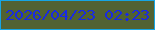 文字の大きさ：1、枠の色：16a5e4、背景の色：516233、文字の色：192ae2 無料ブログパーツのブログ時計