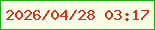 文字の大きさ：3、枠の色：16b10a、背景の色：f9ffe7、文字の色：dd2c1a 無料ブログパーツのブログ時計