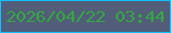 文字の大きさ：4、枠の色：16bdf6、背景の色：525d79、文字の色：33a740 無料ブログパーツのブログ時計