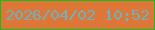 文字の大きさ：4、枠の色：16be1d、背景の色：dd7636、文字の色：6eb2be 無料ブログパーツのブログ時計