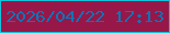 文字の大きさ：3、枠の色：16c2db、背景の色：971749、文字の色：0976b9 無料ブログパーツのブログ時計