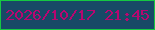 文字の大きさ：4、枠の色：16c742、背景の色：184966、文字の色：b90670 無料ブログパーツのブログ時計