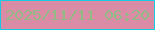文字の大きさ：2、枠の色：16cae4、背景の色：da8ba6、文字の色：93bb86 無料ブログパーツのブログ時計