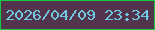 文字の大きさ：2、枠の色：16cb40、背景の色：52354d、文字の色：71c9e1 無料ブログパーツのブログ時計