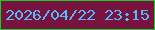 文字の大きさ：3、枠の色：16cc28、背景の色：781340、文字の色：55bbfd 無料ブログパーツのブログ時計