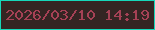 文字の大きさ：5、枠の色：16d7ba、背景の色：342523、文字の色：a54155 無料ブログパーツのブログ時計