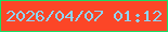 文字の大きさ：1、枠の色：16df66、背景の色：fc4627、文字の色：8dd5f8 無料ブログパーツのブログ時計