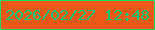 文字の大きさ：4、枠の色：16df67、背景の色：ee5819、文字の色：01ca74 無料ブログパーツのブログ時計