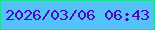 文字の大きさ：2、枠の色：16e18d、背景の色：54c1f9、文字の色：470bb9 無料ブログパーツのブログ時計