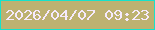 文字の大きさ：1、枠の色：16e2cb、背景の色：bdb271、文字の色：f5eafd 無料ブログパーツのブログ時計