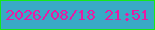 文字の大きさ：1、枠の色：16e81a、背景の色：39aac6、文字の色：e91aa3 無料ブログパーツのブログ時計