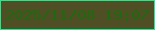 文字の大きさ：5、枠の色：16ef90、背景の色：504e24、文字の色：1d6a0f 無料ブログパーツのブログ時計