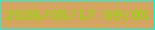 文字の大きさ：5、枠の色：16f3e5、背景の色：d3a560、文字の色：94da09 無料ブログパーツのブログ時計