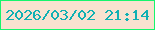 文字の大きさ：5、枠の色：16f56d、背景の色：f8e2d0、文字の色：10b0b3 無料ブログパーツのブログ時計