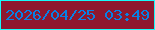 文字の大きさ：1、枠の色：16fbfa、背景の色：8e182f、文字の色：0781e5 無料ブログパーツのブログ時計